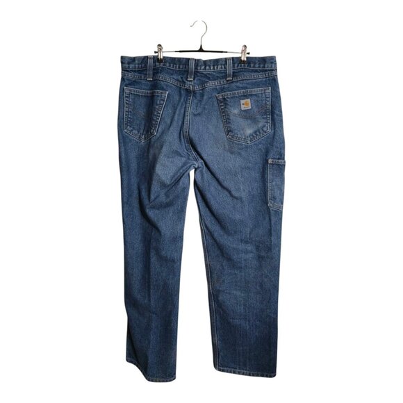 Carhartt Jeans Men 40x32 Blue Flame Resistant Utility Double Knee Gorpcore - Picture 2 of 16